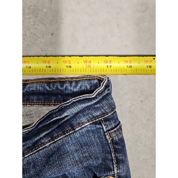 Levi's 524 Jeans Womens 15M Too Superlow Medium Wash Stretch Denim Low Rise - Picture 5 of 9